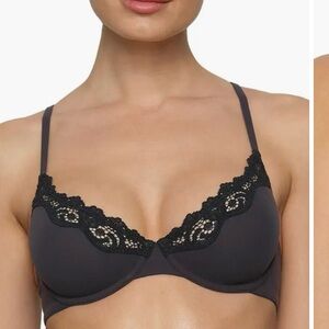SKIMS Fits Everybody Lace Unlined Demi Bra Size 36D NWT